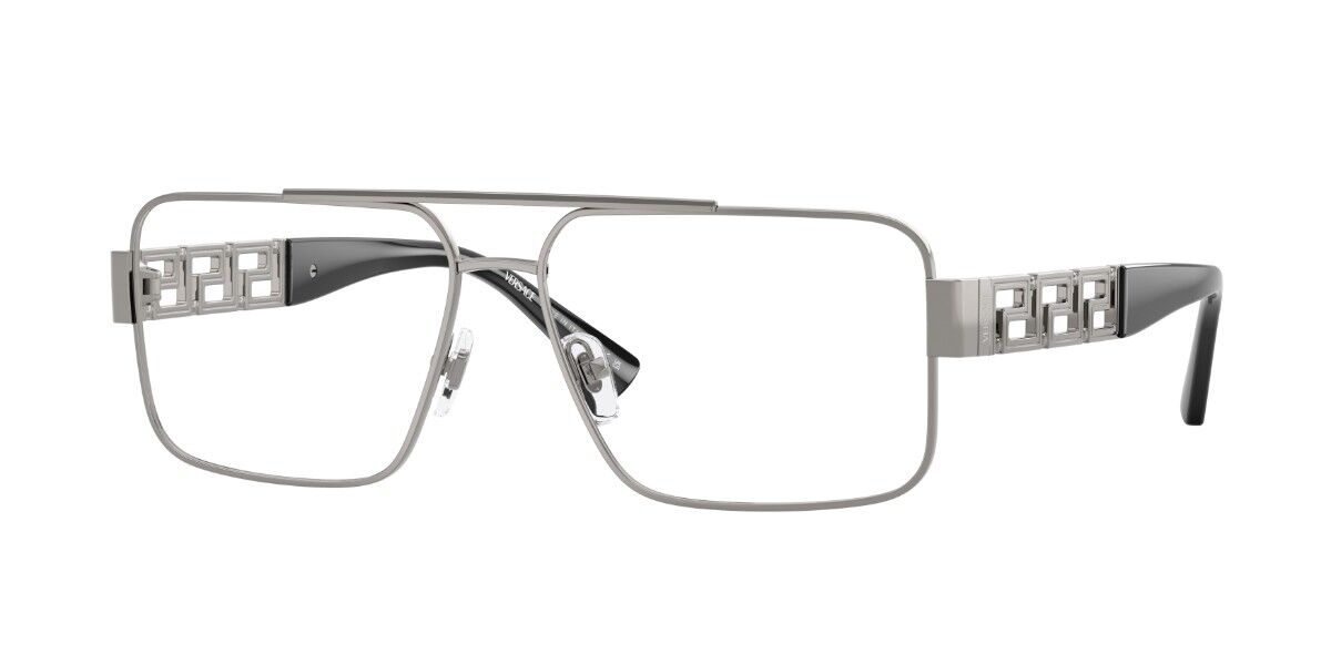 Versace VE1308 Pilot Eyeglasses in Gunmetal, front view
