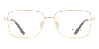 Versace VE1311 Rectangle Eyeglasses in Gold, front view