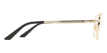 Versace VE1311 Rectangle Eyeglasses in Gold, angle view
