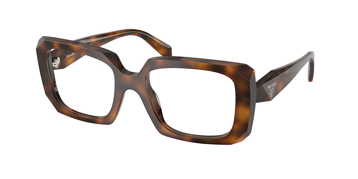 Prada PRC09V Square Eyeglasses in Juniper Tortoise, front view
