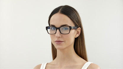 Cartier CT0316O Rectangle Eyeglasses in Demo Lenses With Havana Brown Frame, side view