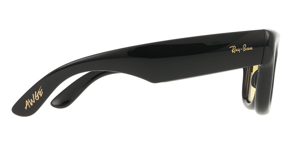 Ray-Ban RB4940 Square Sunglasses in Yellow / Black, angle view