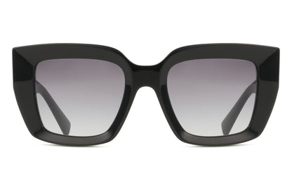 Miu Miu MUB05S Cat Eye Sunglasses in Gradient Grey / Black, front view