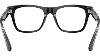 Burberry BE2445 Square Eyeglasses in Demo Lenses With Black Frame, detail view