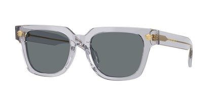 Versace VE4510U/S Square Sunglasses in Dark Blue / Transparent Grey, front view