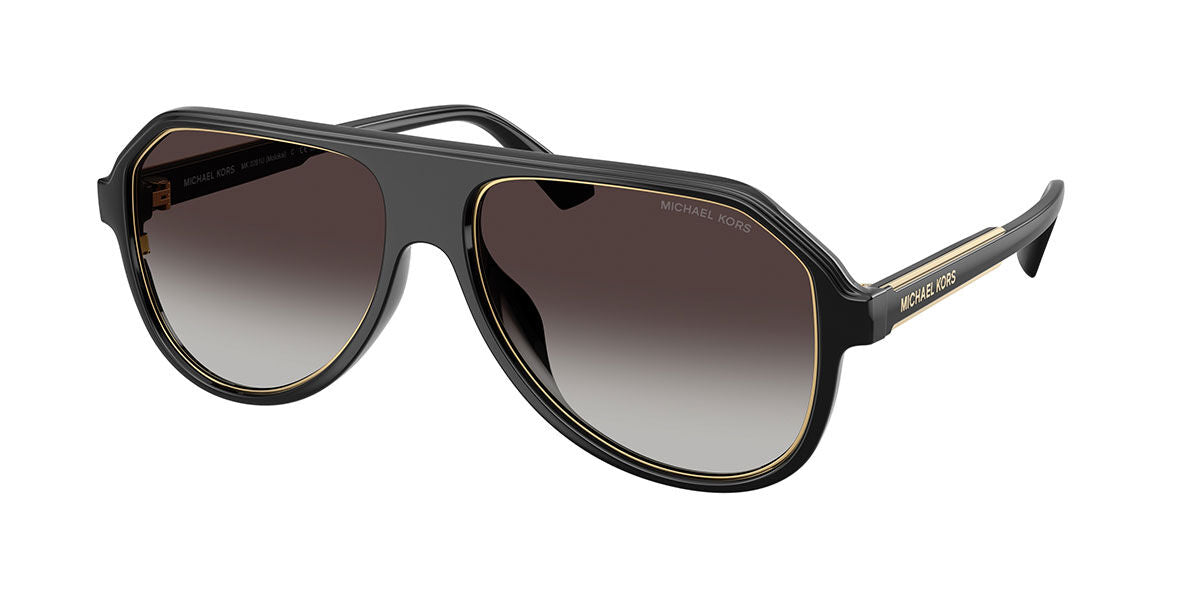 Michael Kors MK2281/S Pilot Sunglasses in Gradient Grey / Black, front view