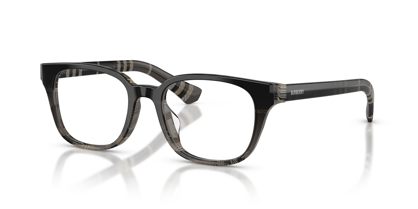 Burberry BE2462 Square Eyeglasses in Check Gradient Grey Frame, angle view