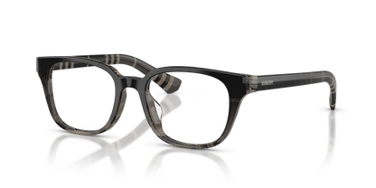 Burberry BE2462 Square Eyeglasses in Check Gradient Grey Frame, angle view