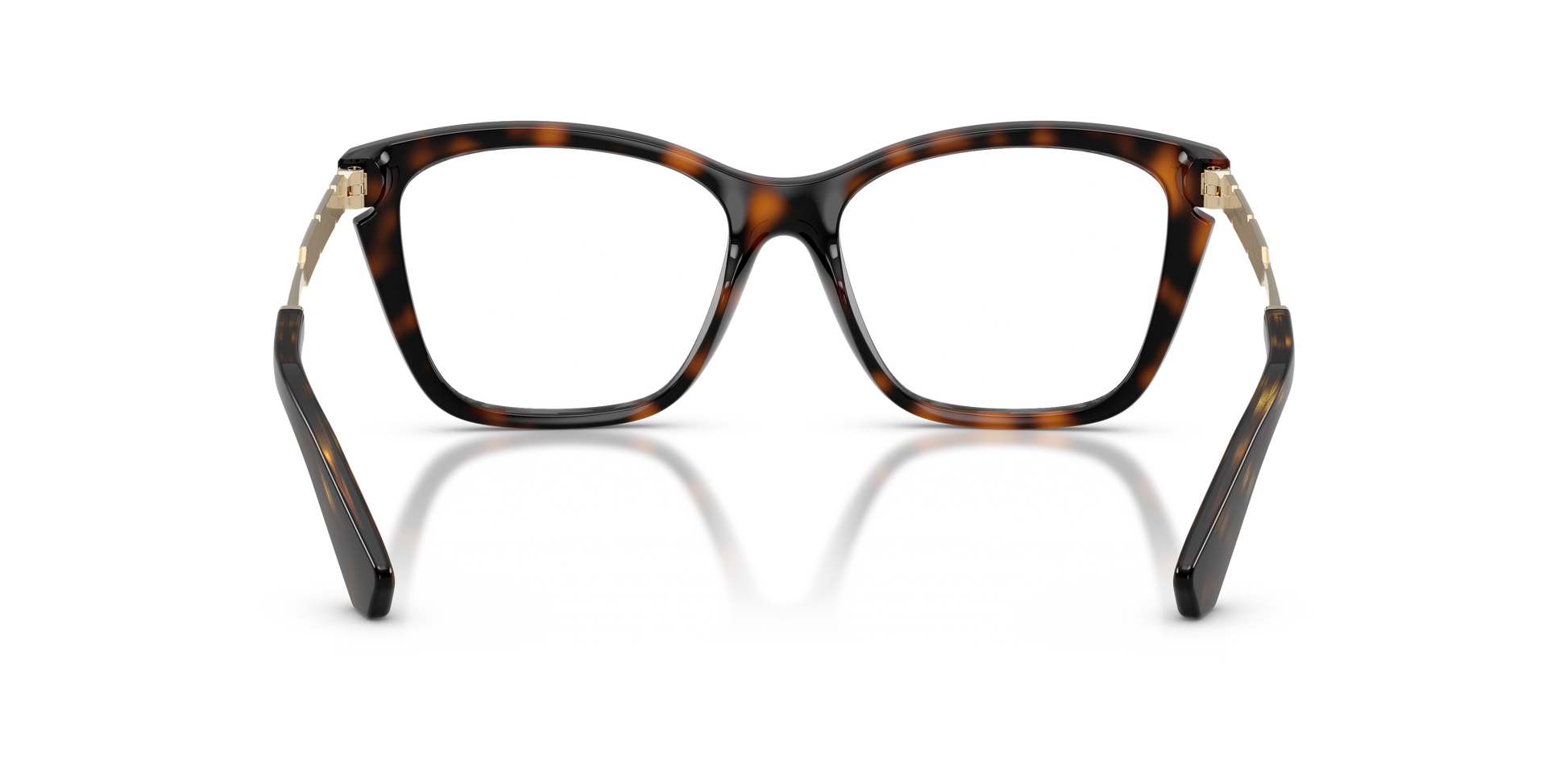 Burberry BE2427U Cat Eye Eyeglasses in Demo Lenses With Dark Havana Frame, back view
