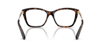 Burberry BE2427U Cat Eye Eyeglasses in Demo Lenses With Dark Havana Frame, back view