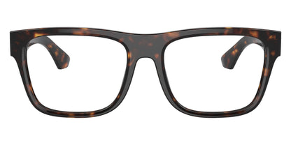 Burberry BE2411 Square Eyeglasses in Clear Demo Lenses With Dark Havana Frame, front view