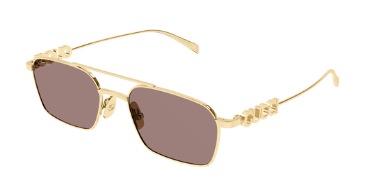 Gucci GG1804S Pilot Sunglasses in Brown / Gold, front view