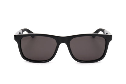 Montblanc MB0432/S Square Sunglasses in Grey / Black, angle view