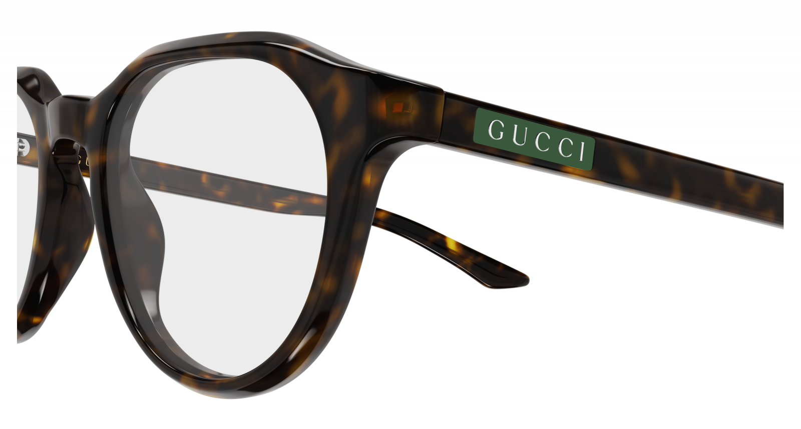 Gucci GG2083O Oval Eyeglasses in Tortoise, side view