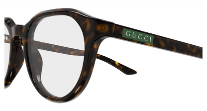Gucci GG2083O Oval Eyeglasses in Tortoise, side view