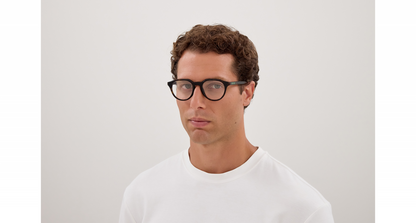 Gucci GG2083O Oval Eyeglasses in Tortoise, angle view
