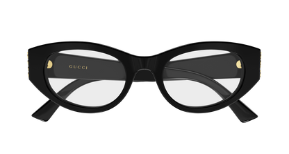 Gucci GG2041O Cat Eye Eyeglasses in Black, angle view