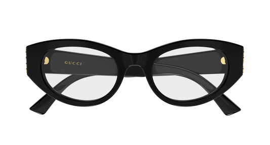 Gucci GG2041O Cat Eye Eyeglasses in Black, angle view
