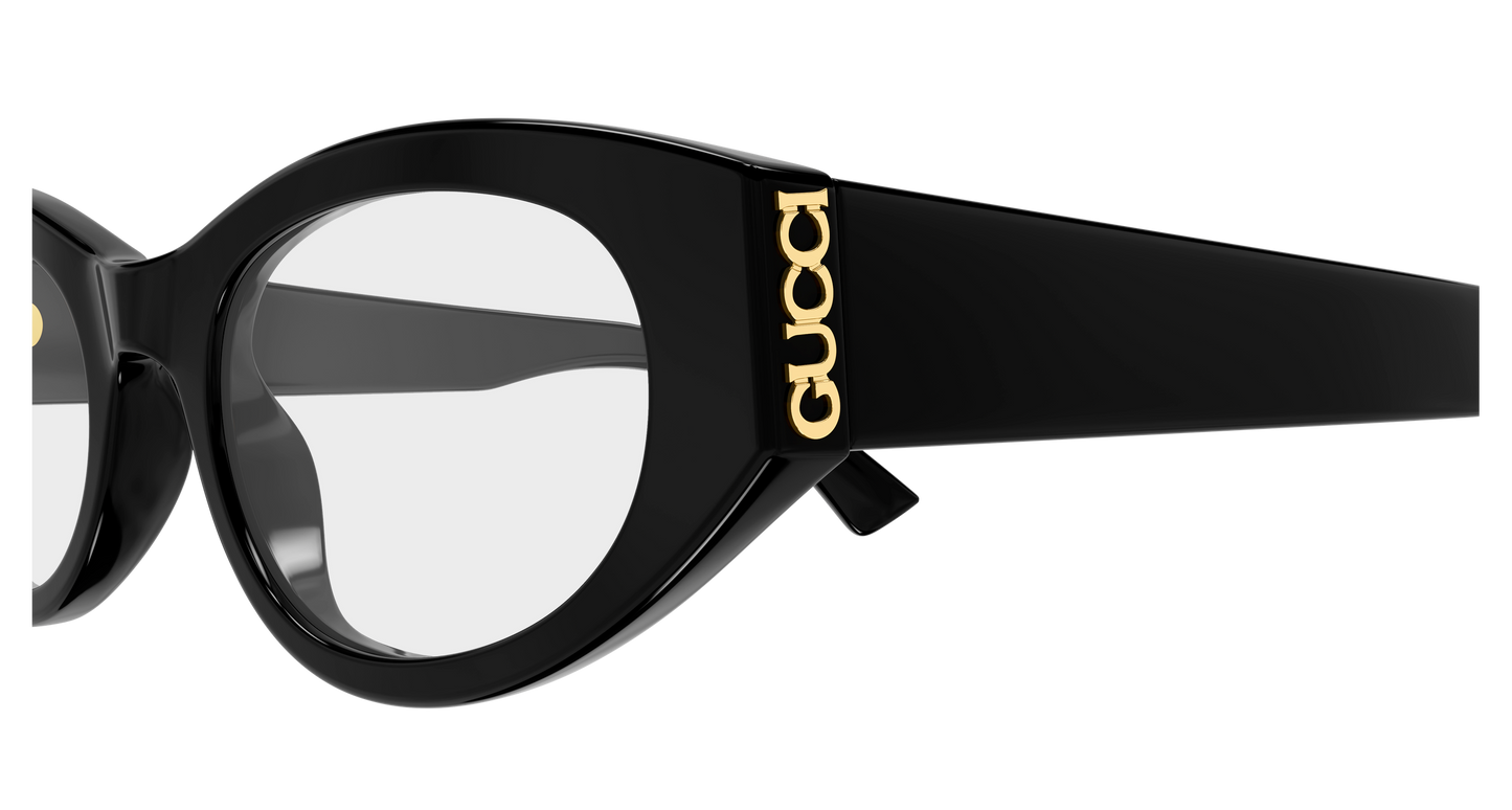 Gucci GG2041O Cat Eye Eyeglasses in Black, detail view