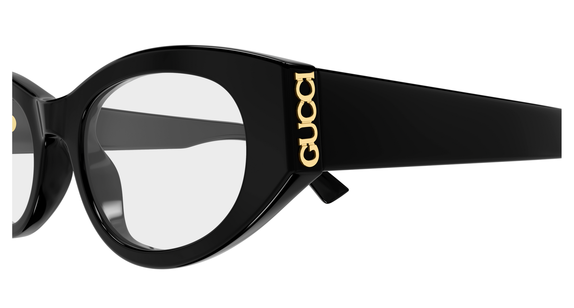 Gucci GG2041O Cat Eye Eyeglasses in Black, detail view