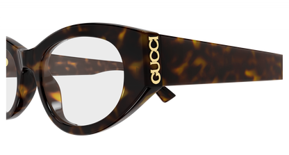 Gucci GG2041O Cat Eye Eyeglasses in Tortoise, side view