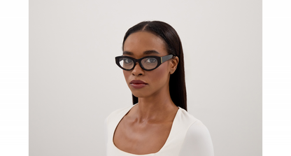 Gucci GG2041O Cat Eye Eyeglasses in Tortoise, angle view