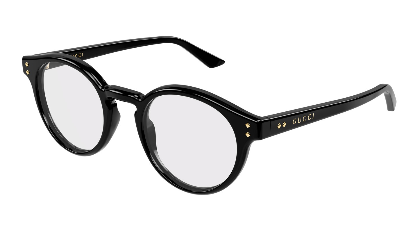 Gucci GG2133O Oval Eyeglasses in Black, side view