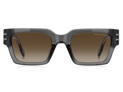 Marc Jacobs MARC787/S Rectangle Sunglasses in Gradient Dark Brown / Transparent Grey, side view