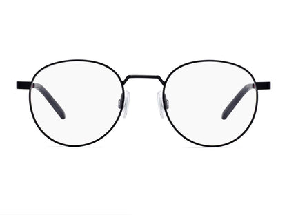Hugo Boss HG1035 Oval Eyeglasses in Matte Black, back view