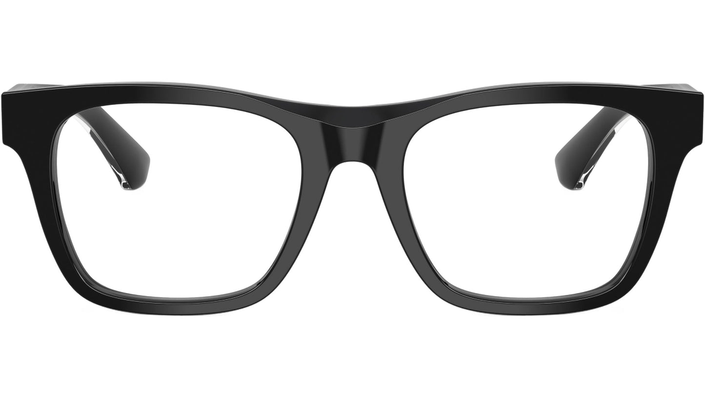 Burberry BE2445 Square Eyeglasses in Demo Lenses With Black Frame, front view