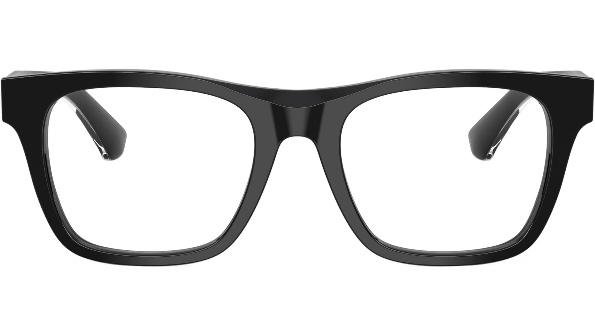 Burberry BE2445 Square Eyeglasses in Demo Lenses With Black Frame, front view