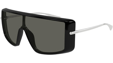 SOLID GRAY LENSES WITH BKACK SLIVER SIDE FRAME