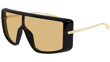 LIGHT ORANGE LENSES WITH BLACK GOLD SIDE FRAME