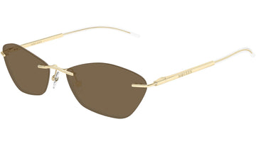 SOLIOD BROWN LENSES WITH GOLD FRAME