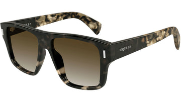 BROWN GRADIENT LENSES WITH SHINY BLACK GRADIENT HAVANA FRAME