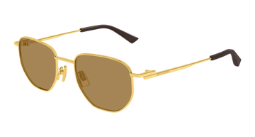 BROWN LENSES WITH GOLD FRAME
