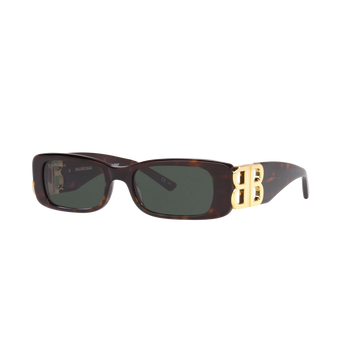 SOLID GREEN LENSES WITH HAVANA FRAME