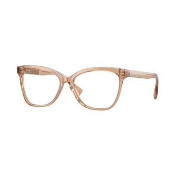 DEMO LENSES WITH BROWN TRANSPARENT FRAME