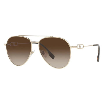 BROWN GRADIENT LENSES WITH LIGHT GOLD FRAME