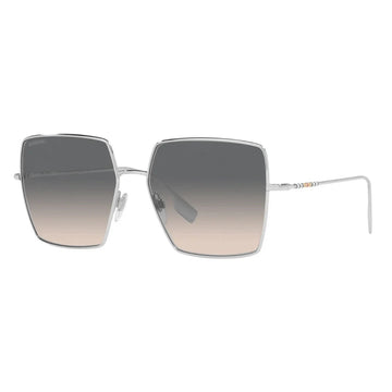 LIGHT BROWN GRADIENT GRAY LENSES WITH SLIVER FRAME