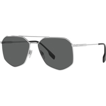 GRAY SOLID LENSES WITH SILVER FRAME