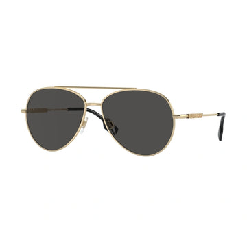 SOLID GRAY LENSES WITH GOLD FRAME
