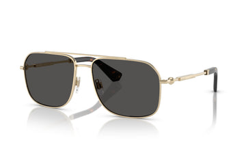 SOLID GRAY LENSES WITH LIGHT GOLD FRAME