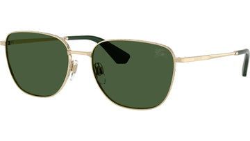 SOLID GREEN LENSES WITH GOLD FRAME