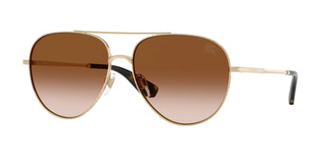 BROWN GRADIENT LENSES WITH GOLD FRAME