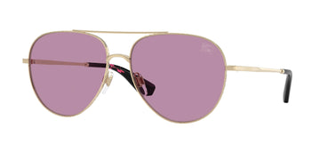 SOLID VIOLET LENSES WITH GOLD FRAME