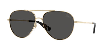 SOLID GRAY LENSES WITH GOLD FRAME