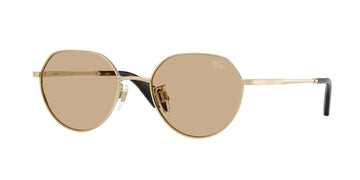 LIGHT BROWN LENSES WITH GOLD FRAME