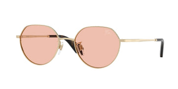 LIGHT PINK LENSES WITH GOLD FRAME