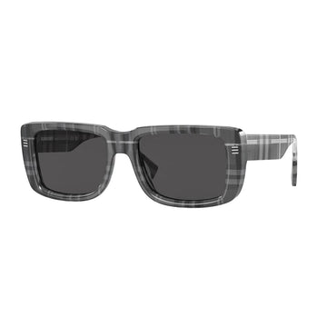 SOLID GRAY LENSES WITH CHARCOAL CHECK FRAME